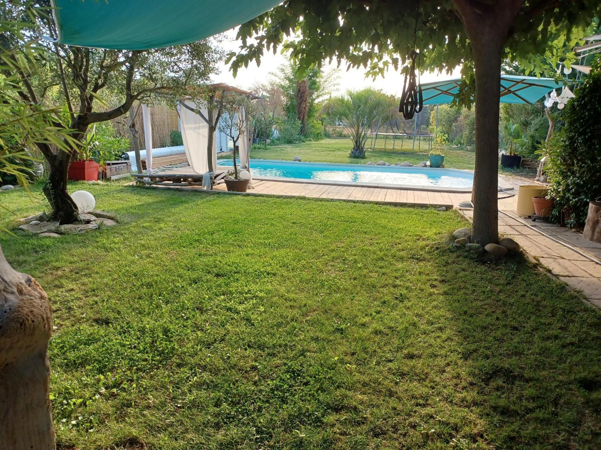 Maison Climatisee En Campagne, Piscine, Spa, Terrasses Couvertes Grand Jardin Ombrage Villa